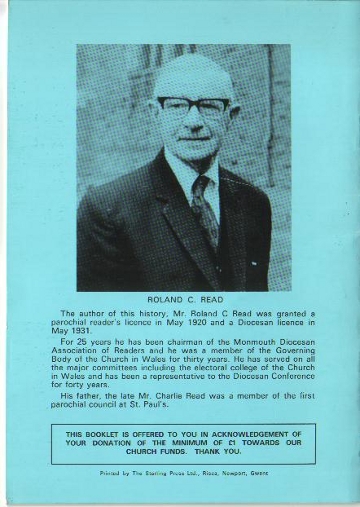 the author Mr R C Read